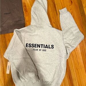 FEAR OF GOD Essential’s Men’s Hoodie - XL BRAND NEW. Gray